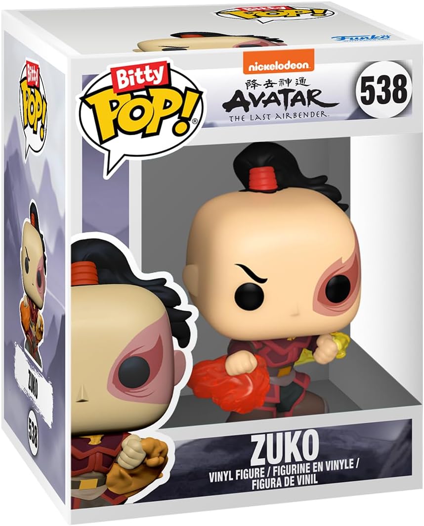 Funko Bitty Pop! Avatar: The Last Airbender - Katara, Sokka, Suki, & A Surprise Mystery Mini Figure - 0.9 Inch (2.2 Cm) Collectable - Stackable Display Shelf Included - Gift Idea - Cake Topper (Vip)