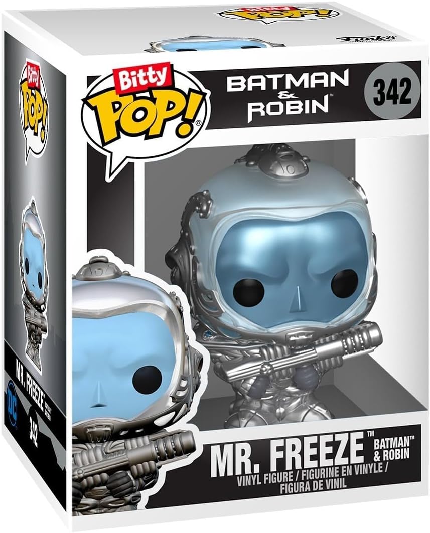Funko Bitty POP! Batman 85th - Batman, 4-Pack and A Surprise Mystery Mini Figure - 0.9 Inch (2.2 Cm) - DC Comics Collectable - Stackable Display Shelf Included - Gift Idea - Party Bags Stocking