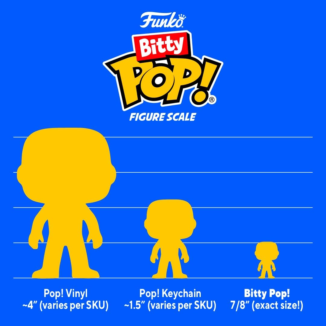 Funko Bitty Pop! Teenage Mutant Ninja Turtles (TMNT) - Donatello, Shredder, Baxter Stockman, & Surprise Mystery Figure - 0.9 Inch (2.2 Cm) Collectable - Stackable Display Shelf Included - Gift Idea (Vip)