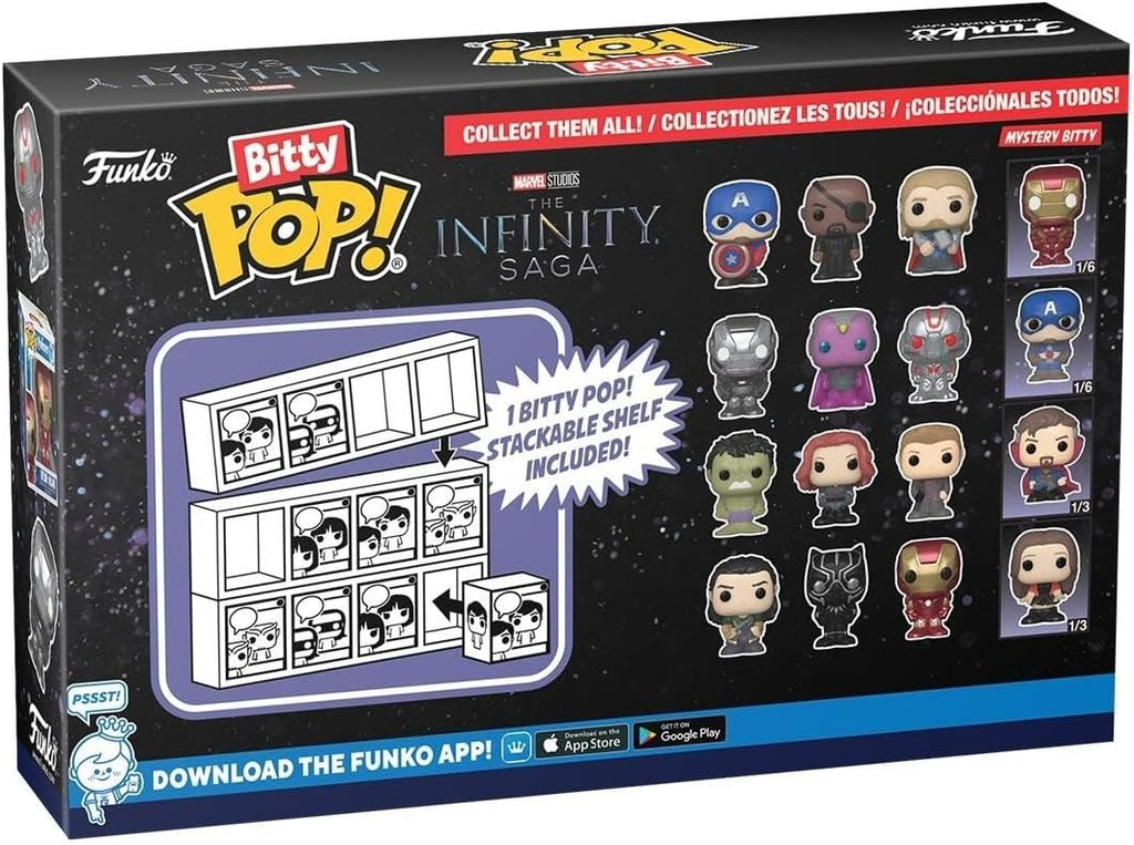 Funko Bitty POP! Marvel - Hulk and A Surprise Mystery Mini Figure - 0.9 Inch (2.2 Cm) - Marvel Comics Collectable - Stackable Display Shelf Included - Gift Idea - Party Bags Stocking (Vip)