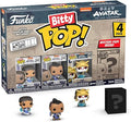 Funko Bitty Pop! Avatar: The Last Airbender - Katara, Sokka, Suki, & A Surprise Mystery Mini Figure - 0.9 Inch (2.2 Cm) Collectable - Stackable Display Shelf Included - Gift Idea - Cake Topper (Vip)