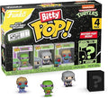 Funko Bitty Pop! Teenage Mutant Ninja Turtles (TMNT) - Donatello, Shredder, Baxter Stockman, & Surprise Mystery Figure - 0.9 Inch (2.2 Cm) Collectable - Stackable Display Shelf Included - Gift Idea (Vip)
