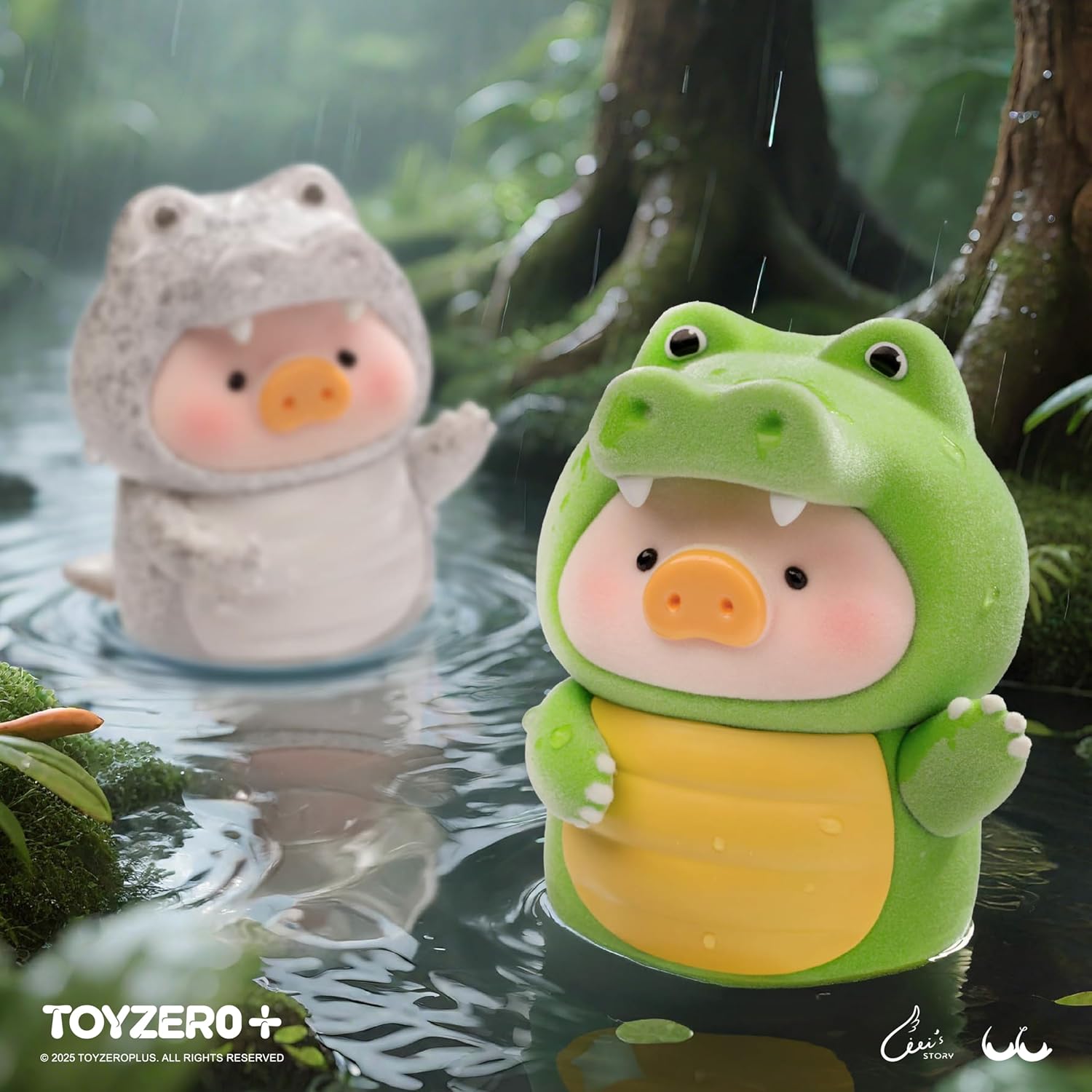 Official Lulu The Piggy Blind Box Figures - Animal Party Series Blind Boxes Mystery Box Cute Animal Figurines Collectible Toys Home Desk Decorations Holiday Birthday Gifts