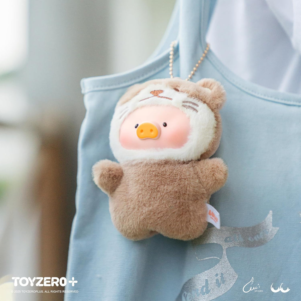 TOYZERO+ Lulu The Piggy Blind Box Figures - Puppet Show Series Plush Keychain Blind Boxes Figurines Finger Puppet Toy Cute Stuffed Animals Mystery Box Collectible Decorations Birthday Gift, Single Box (vip)