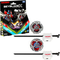 Beyblade X Transformers Collab Optimus Prime 4-60P vs. Megatron 4-80B Multipack Set with 2 Tops & 2 launchers