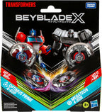 Beyblade X Transformers Collab Optimus Prime 4-60P vs. Megatron 4-80B Multipack Set with 2 Tops & 2 launchers — additional product view 3