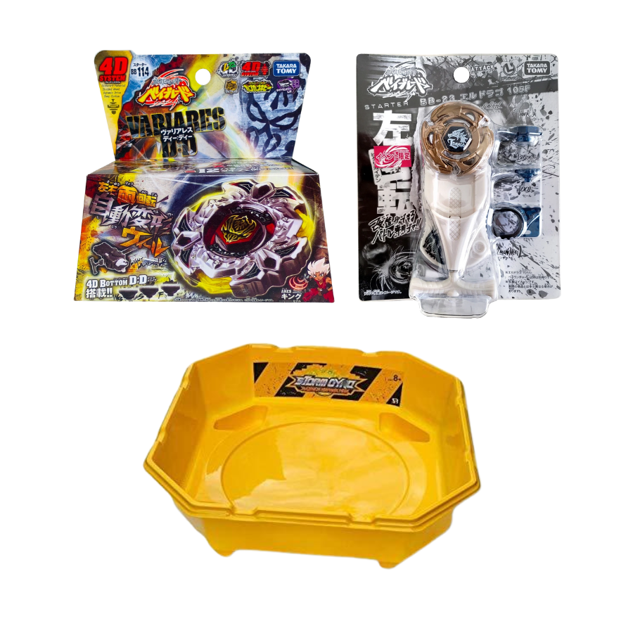 Takara Tomy Metal 2 Pack with stadium Bundle