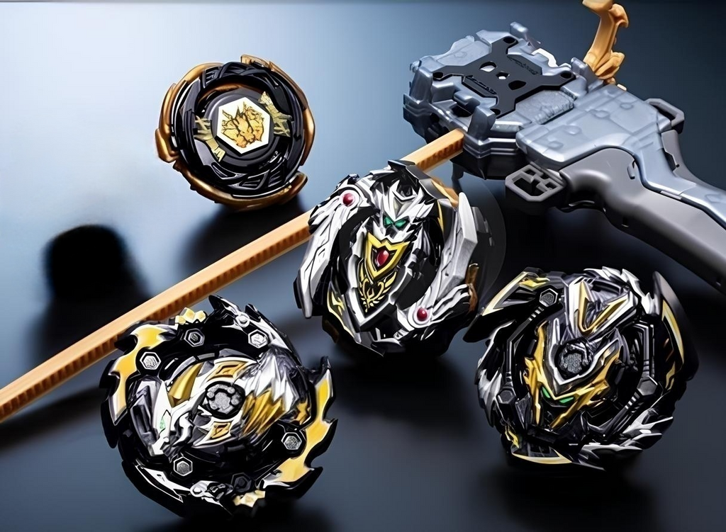 Close-up of Ace Dragon 0Glaive Zephyr' Ten Beyblade