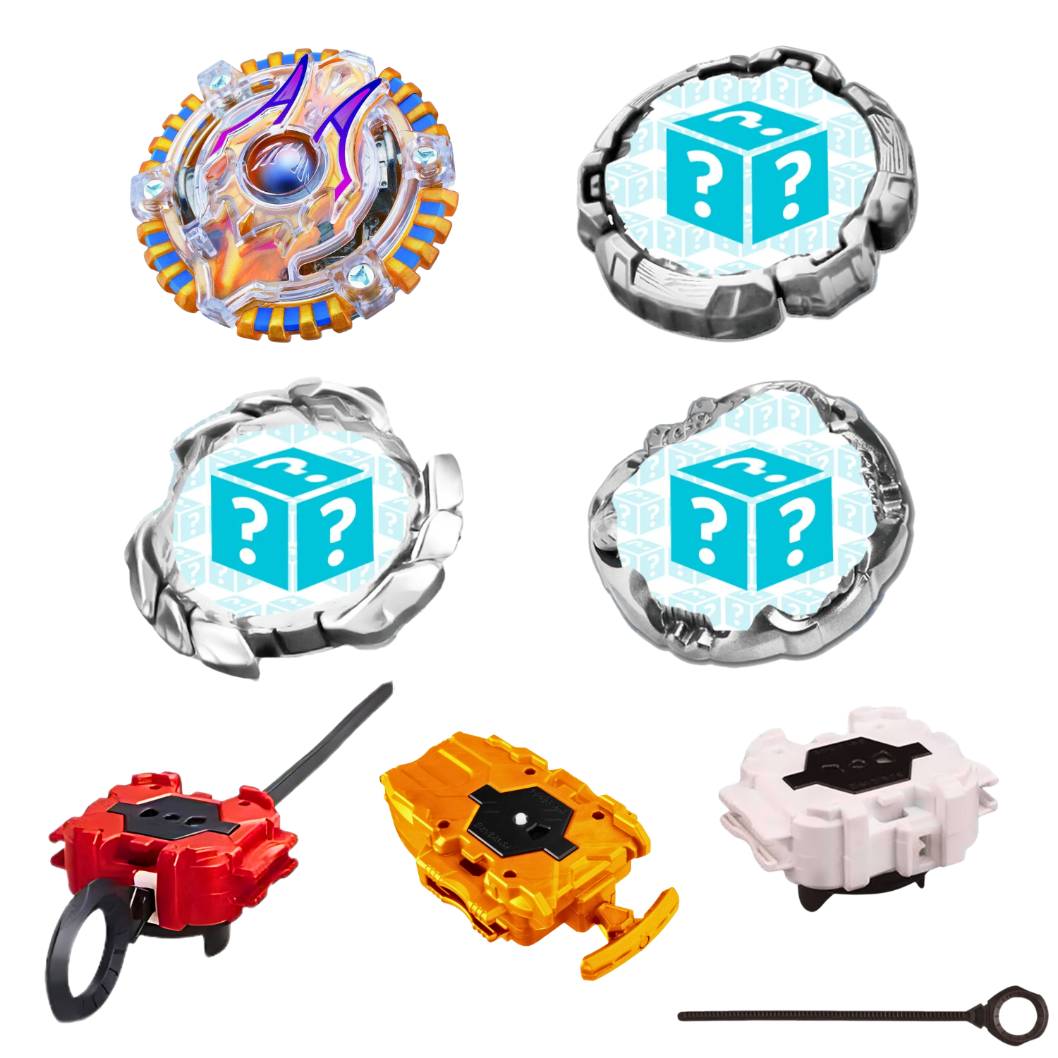 Yell Forge Disc detail of Beyblade BURST B-71 Acid Anubis