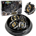 Beyblade Burst 4pc Set Black Gold Edition front view