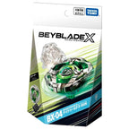 Close-up of Knight Shield 3-80N Beyblade in BX-04 starter