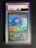 Mew ex 232/091 Paldean Fates Special Illustration Rare PSA 10 — front original photo, PSA certificate hidden