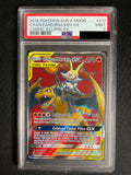 Charizard & Braixen GX 212/236 Cosmic Eclipse Full Art PSA 9 — front original photo, PSA certificate hidden