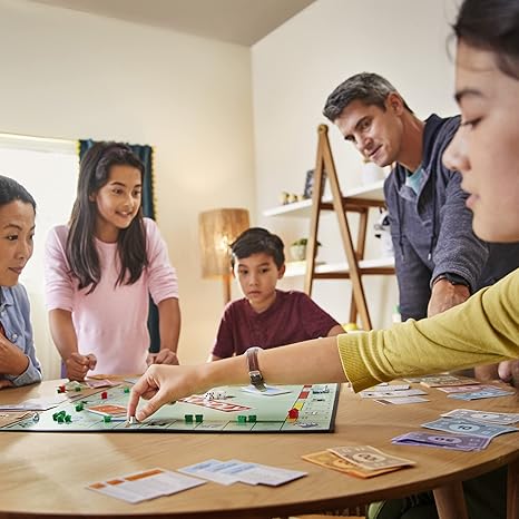 Close-Up of Monopoly Tokens Including Rubber Ducky, T-Rex, and Penguin