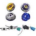 Oceana Pack 4 Beyblade Set with Death Quetzacoatl and Bonus Launcher