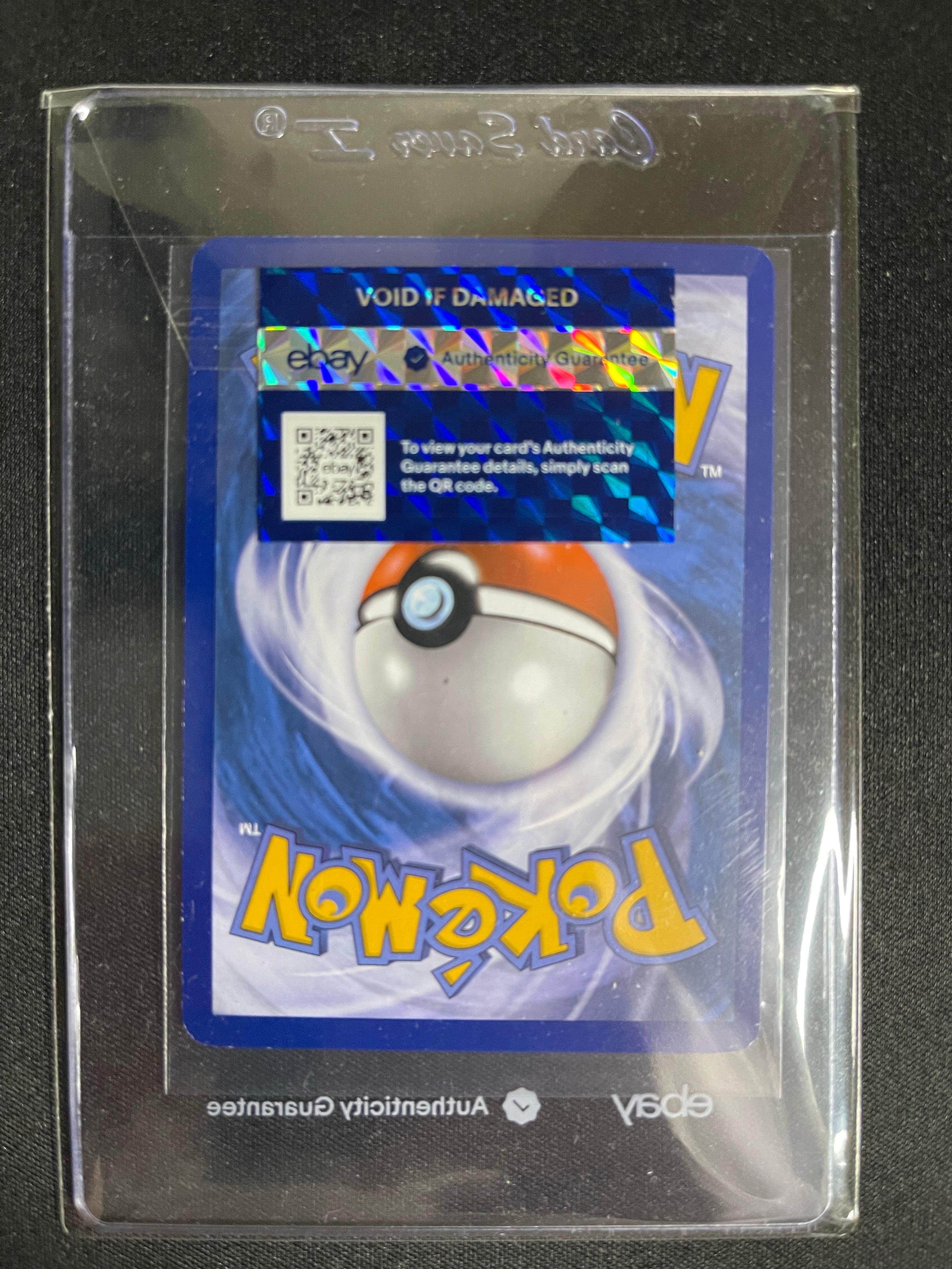 Pikachu EX XY174 Black Star Promo—eBay Authenticity Guaranteed — back vertical original photo