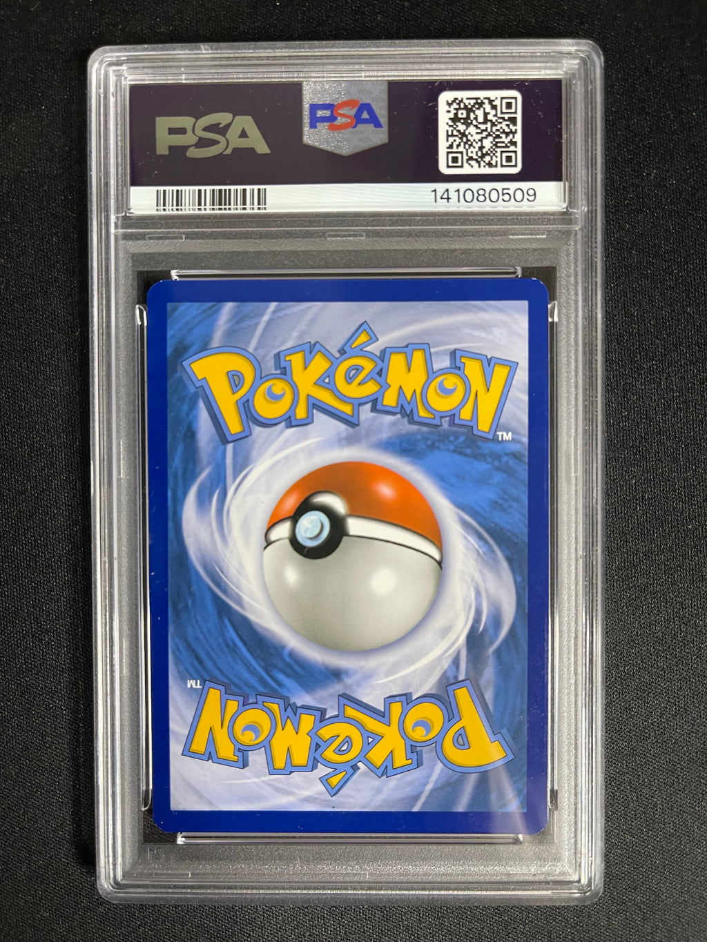 Reshiram & Charizard GX SM201 Black Star Promo PSA 9 — back original photo
