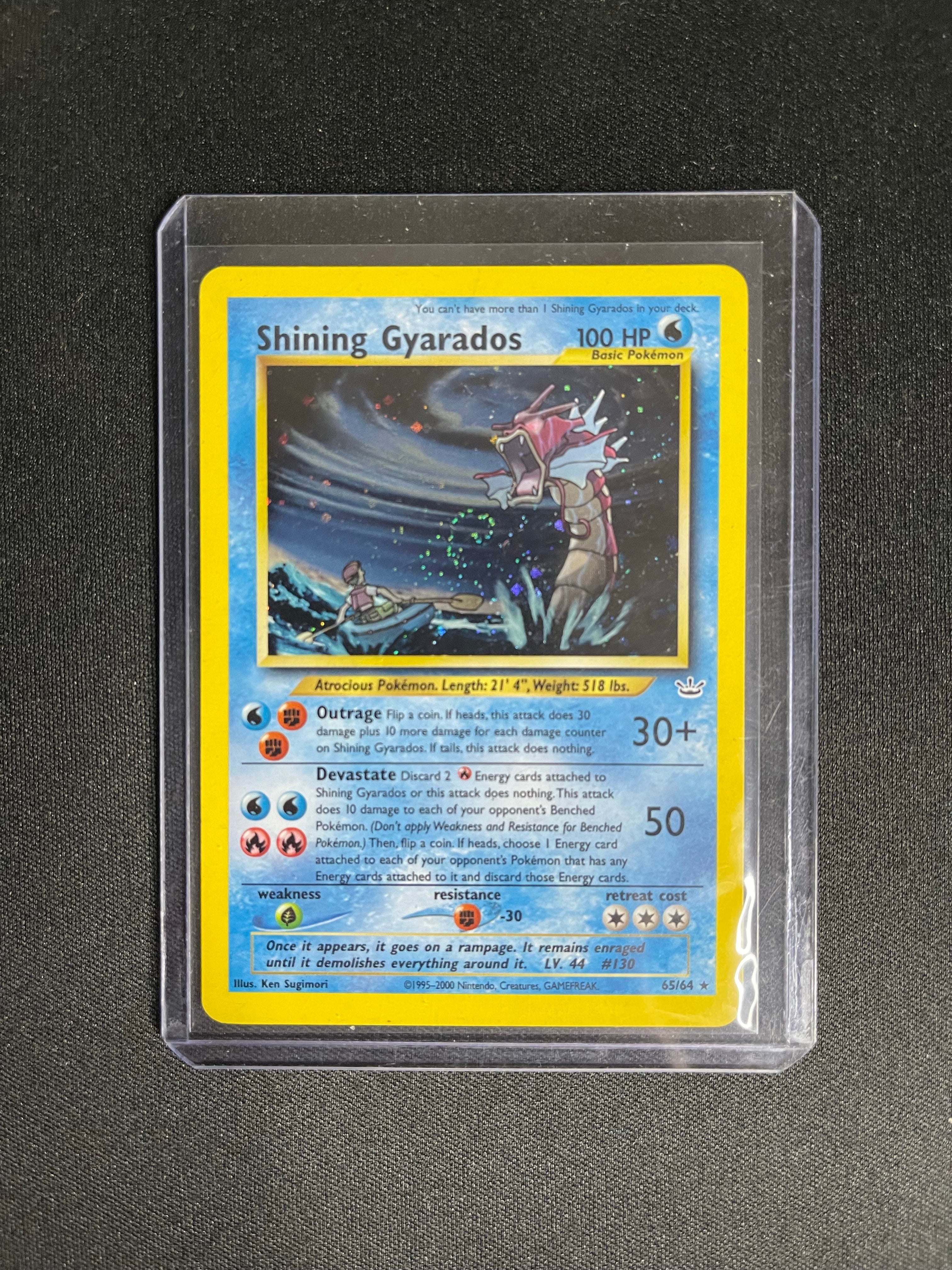 Shining Gyarados 65/64 Neo Revelation—Ungraded — front original photo