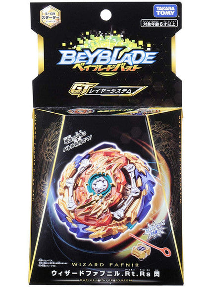 TAKARA TOMY Wizard Fafnir .Rt.Rs Beyblade Burst GT Starter w/ Launcher B-139 — main product image